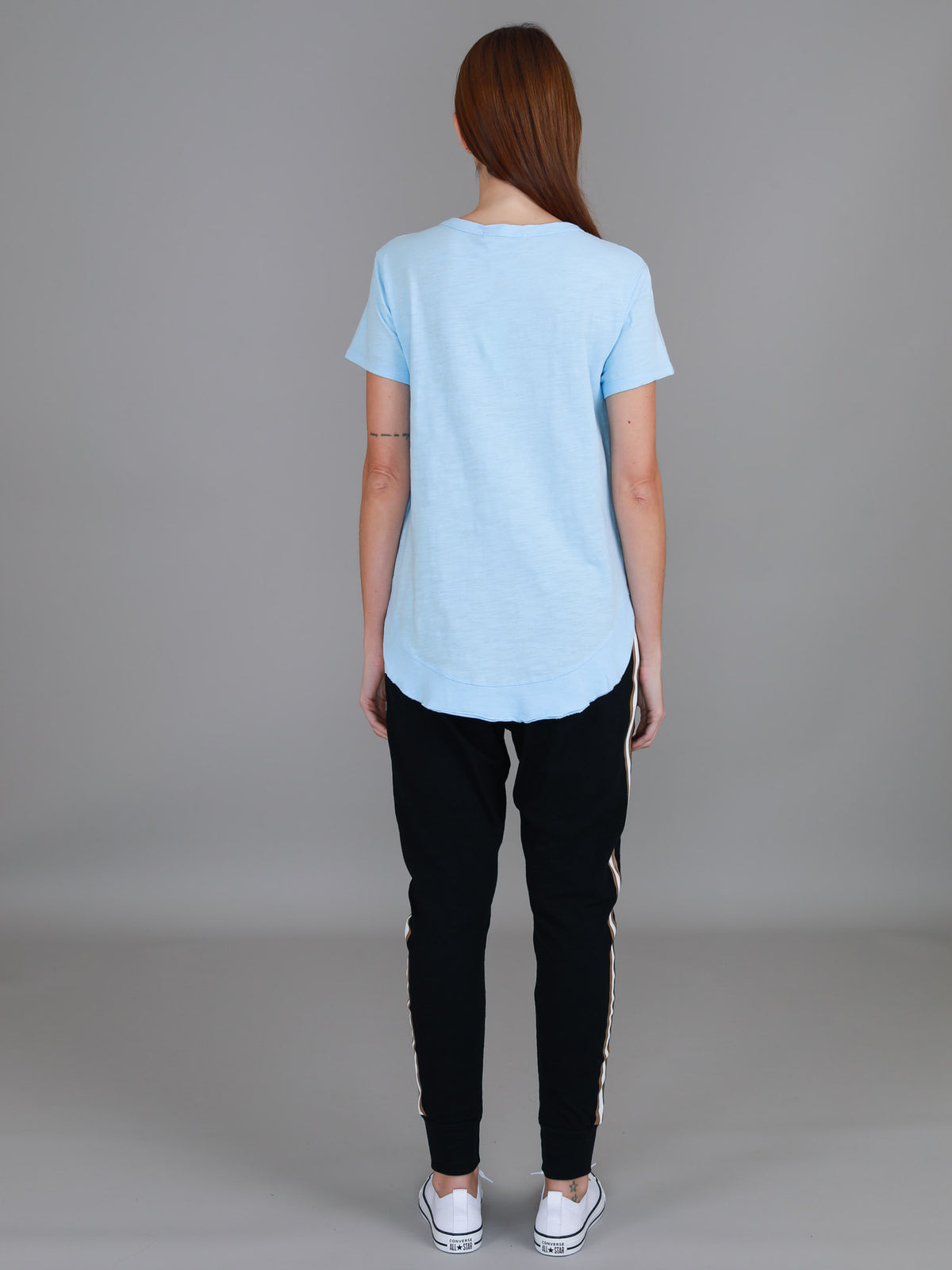 clear sky blue cotton tee