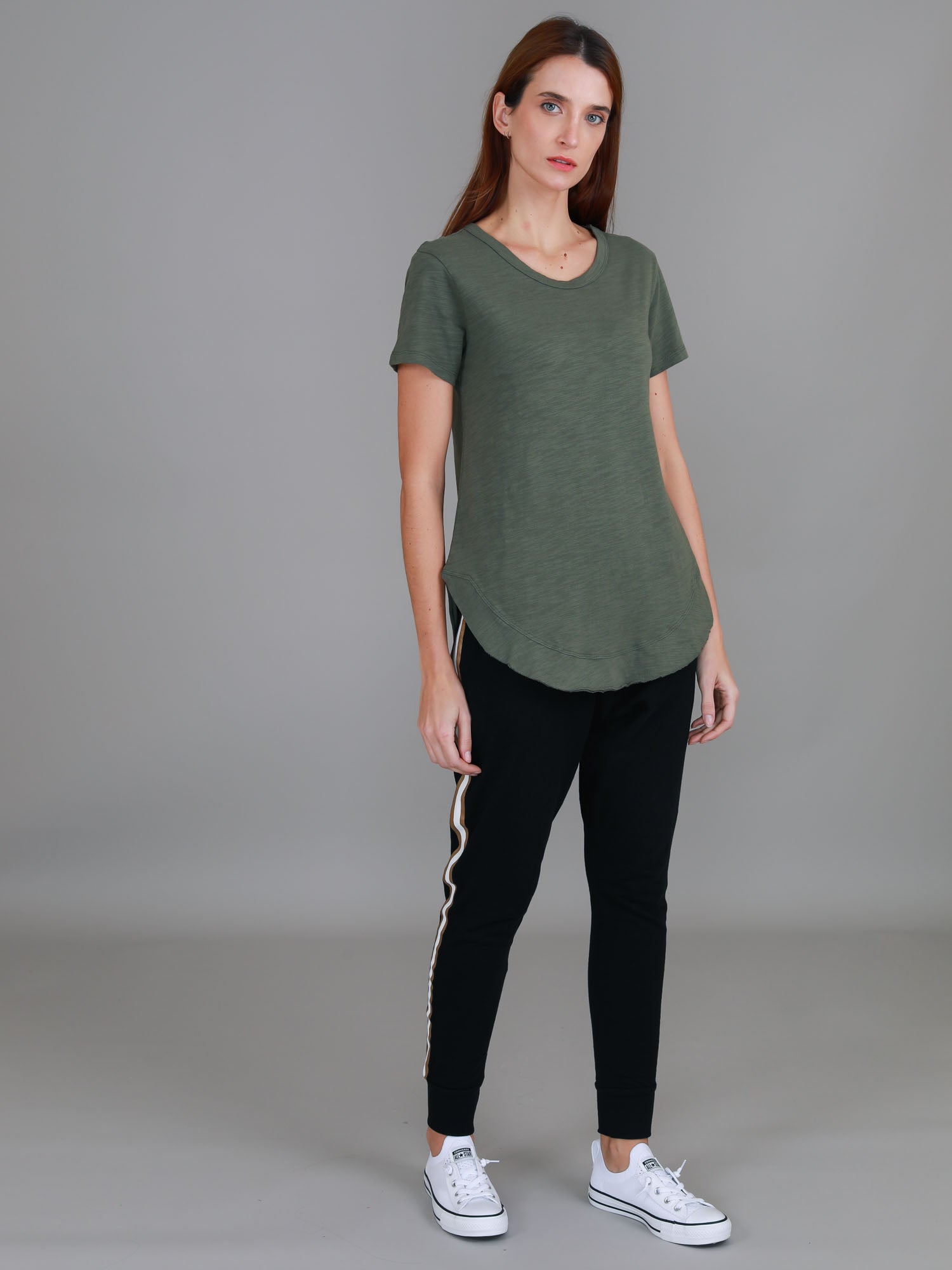 plain green tshirt #color_khaki