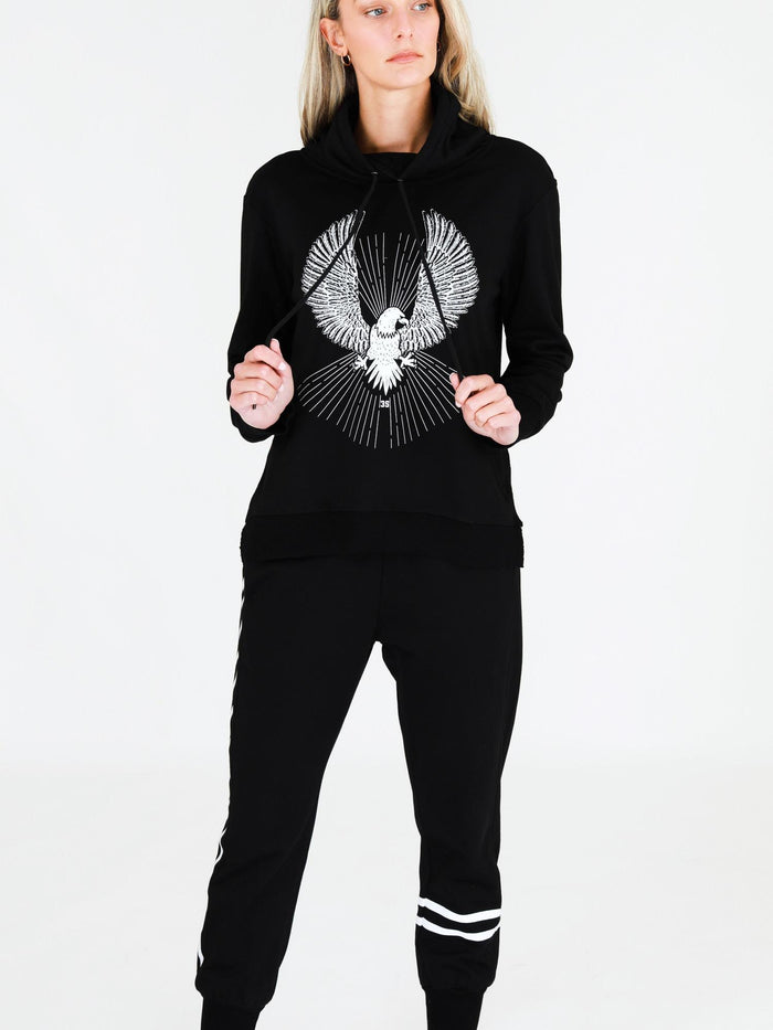 Noelle Eagle Glory Funnel Neck Sweatshirt