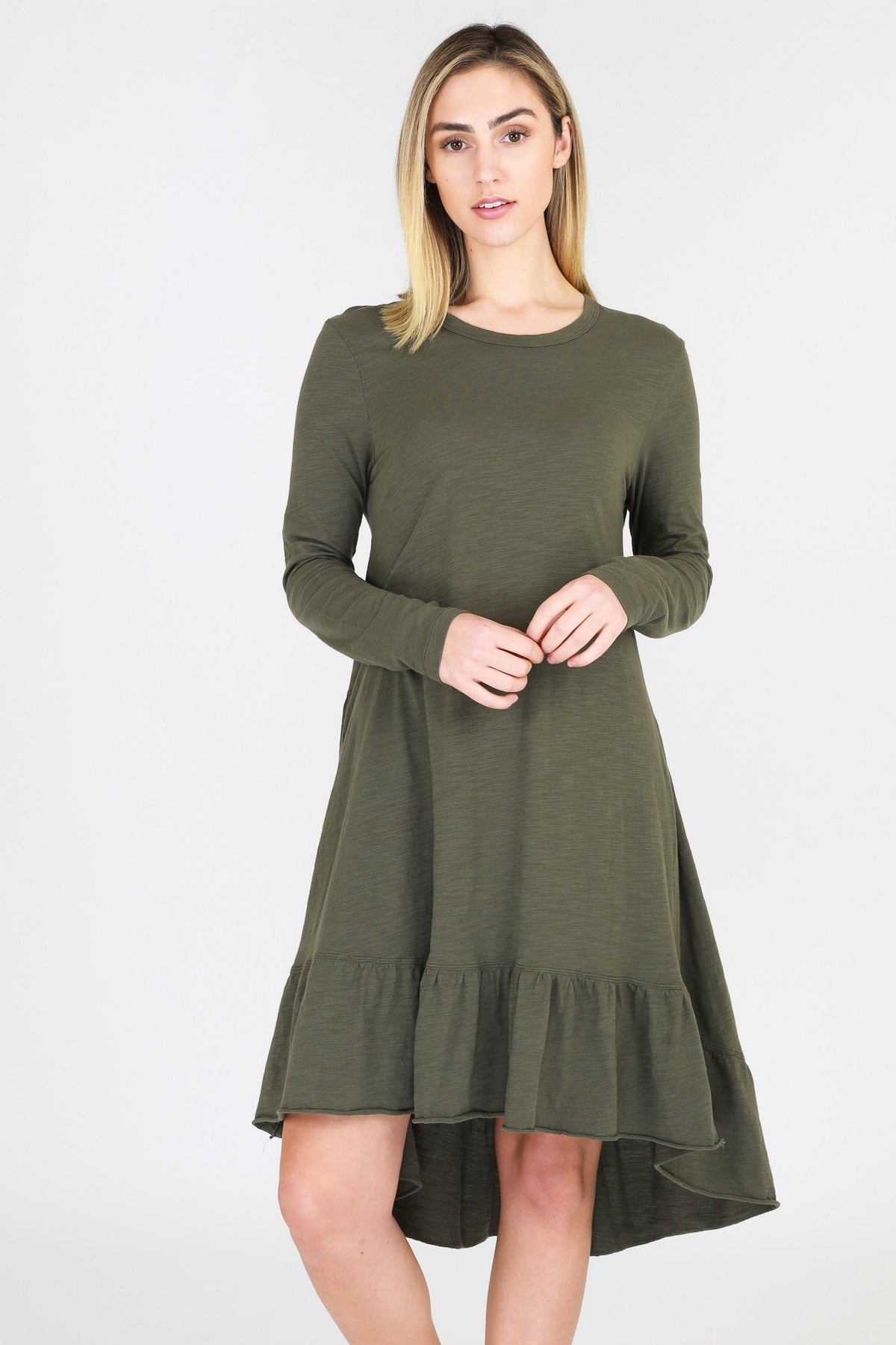 Stacey Ruffle Hem Dress (Sale)