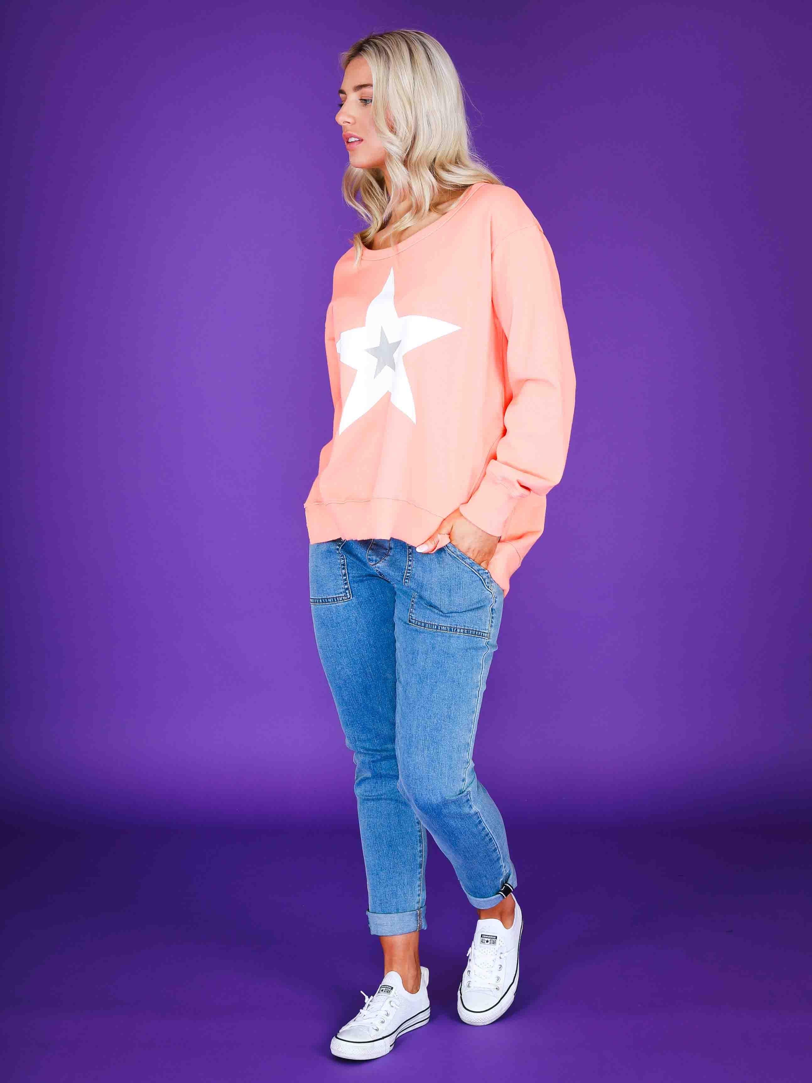 jumper with star on front australia #color_marmalade