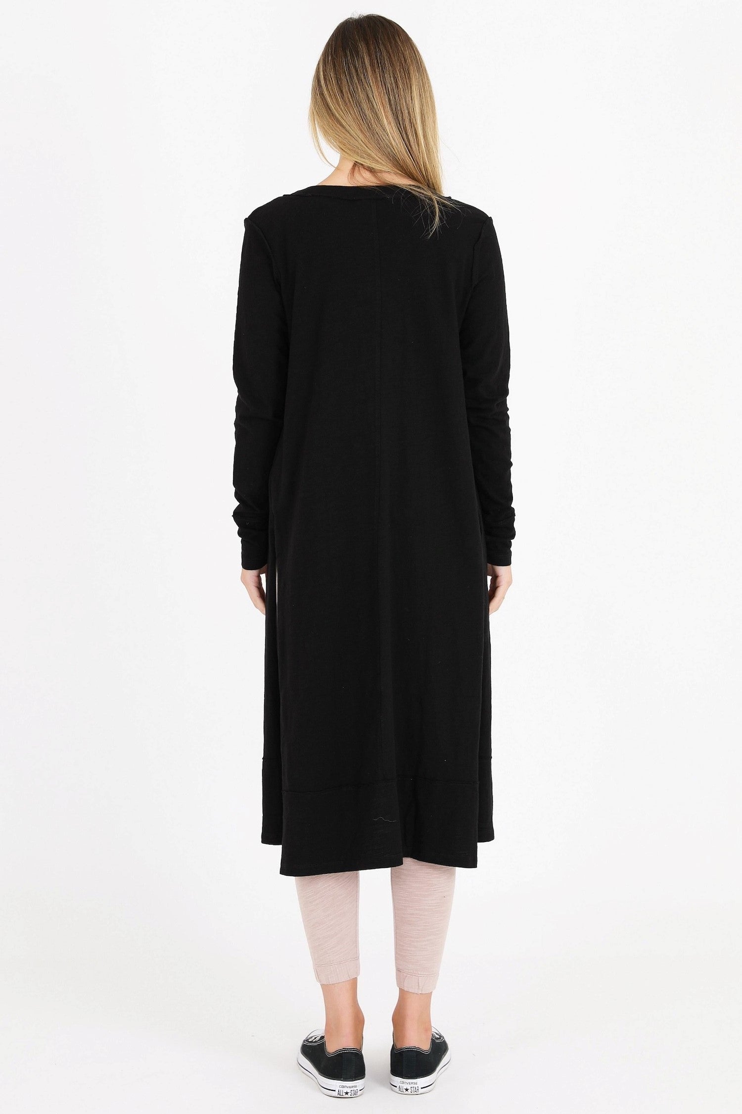 Longline Cardigan #color_black