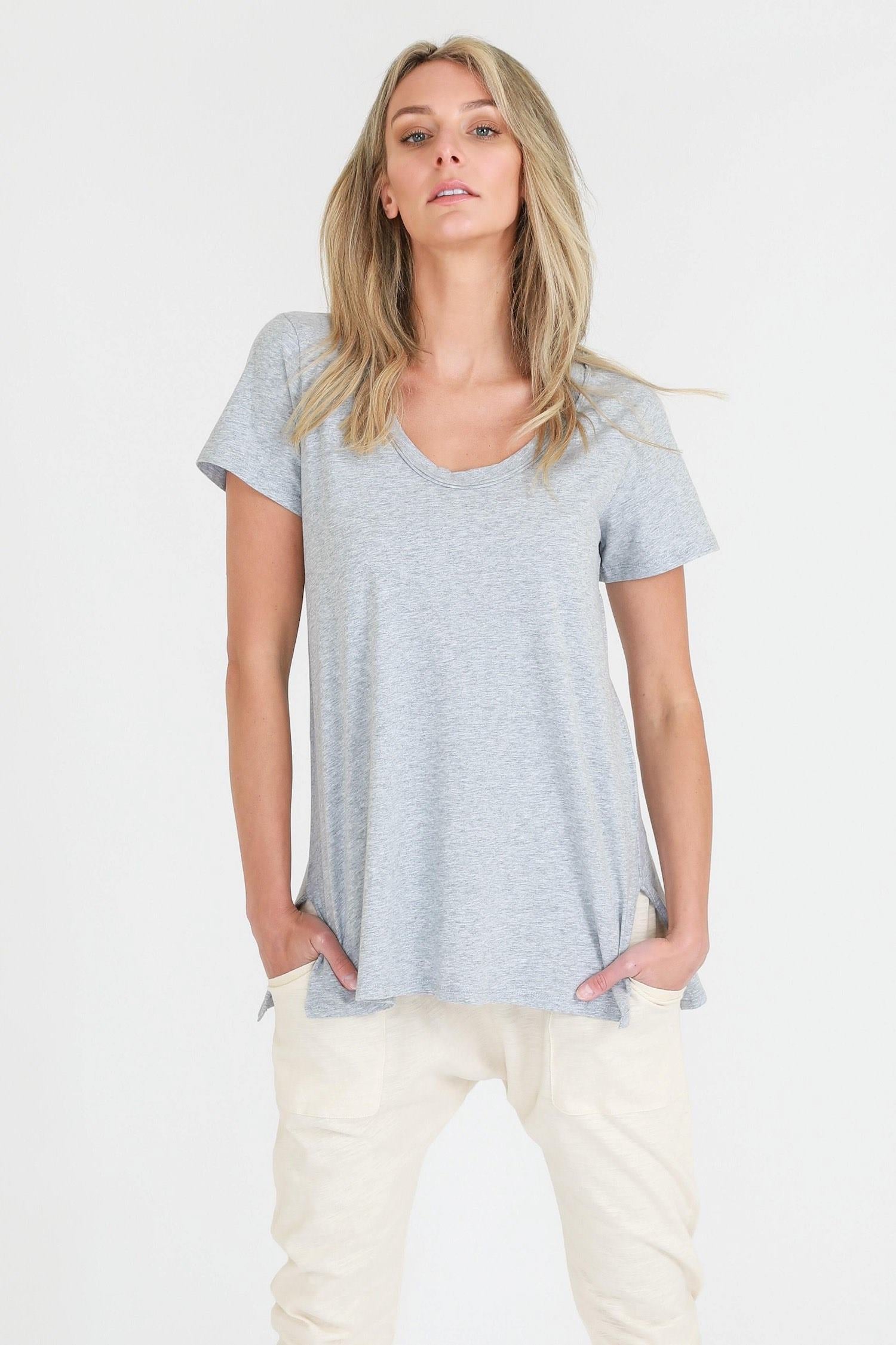 Cotton Tshirt #color_grey marle