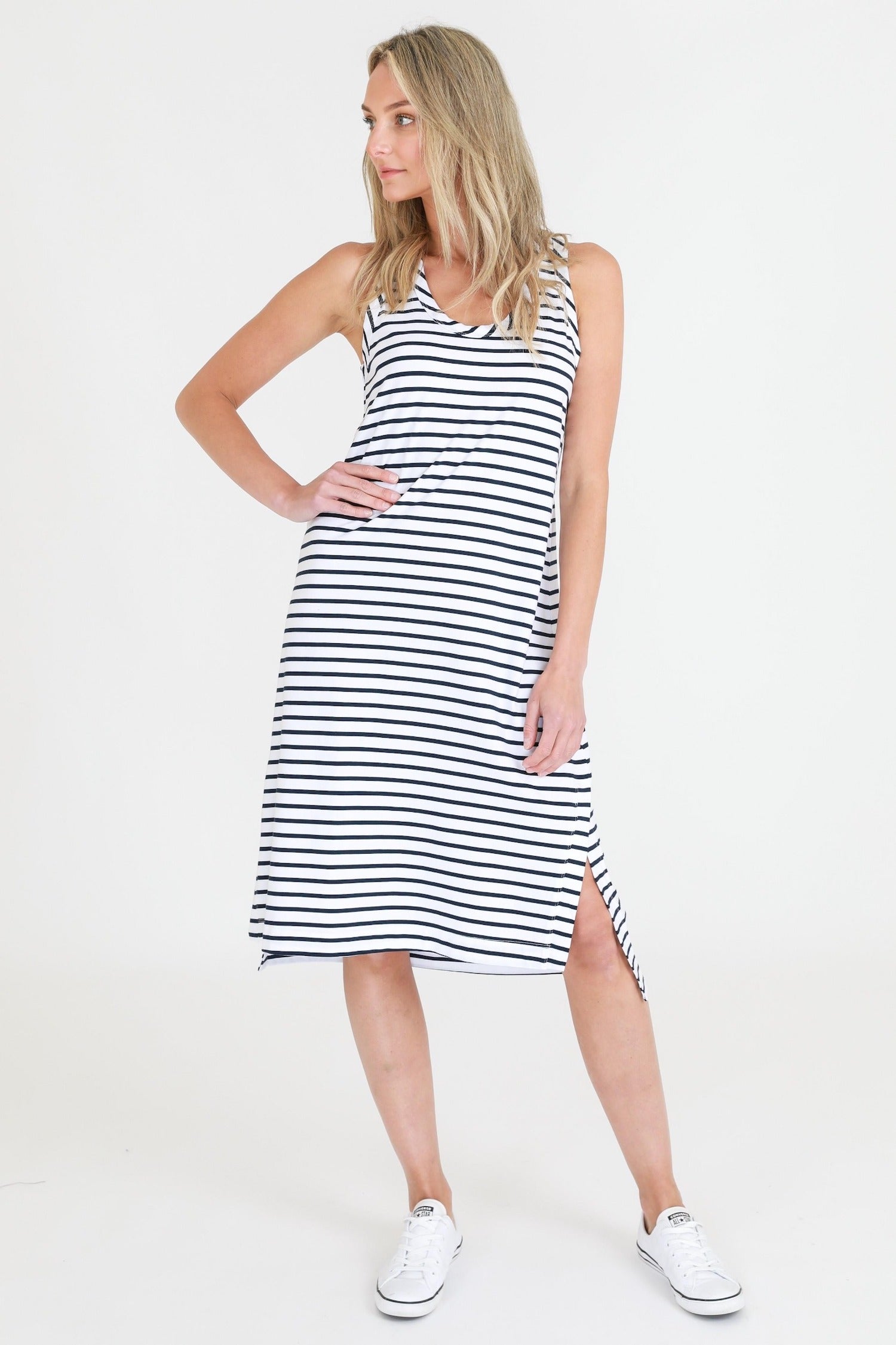 t-shirt midi dress #color_stripe