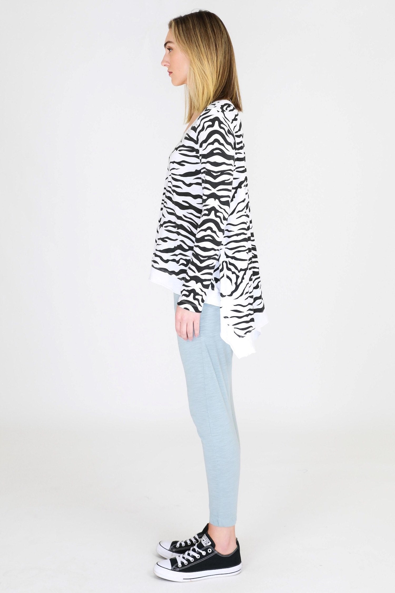 An All Over Zebra Print in White #color_white