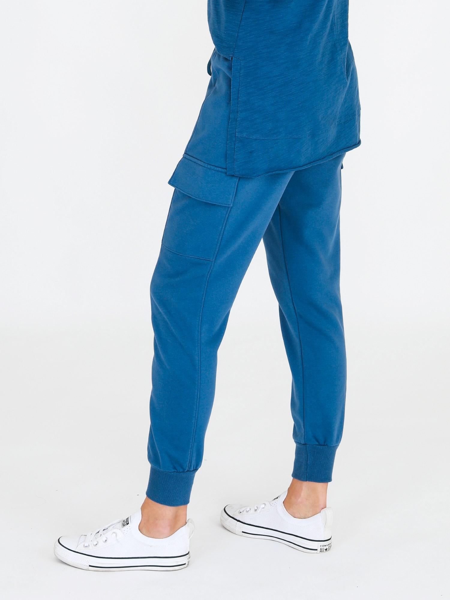 blue cargo pants #color_midnight