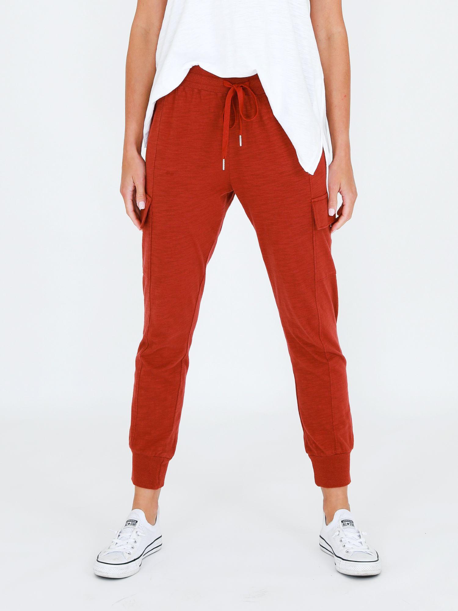 Red Cargo Pants #color_lava