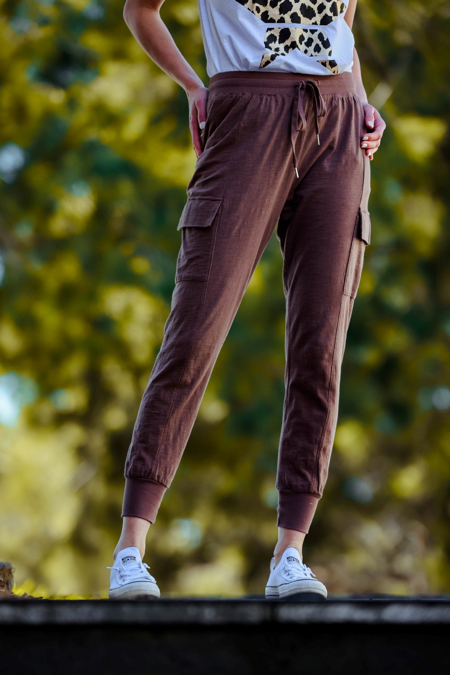 cargo pants for women #color_hot chocolate