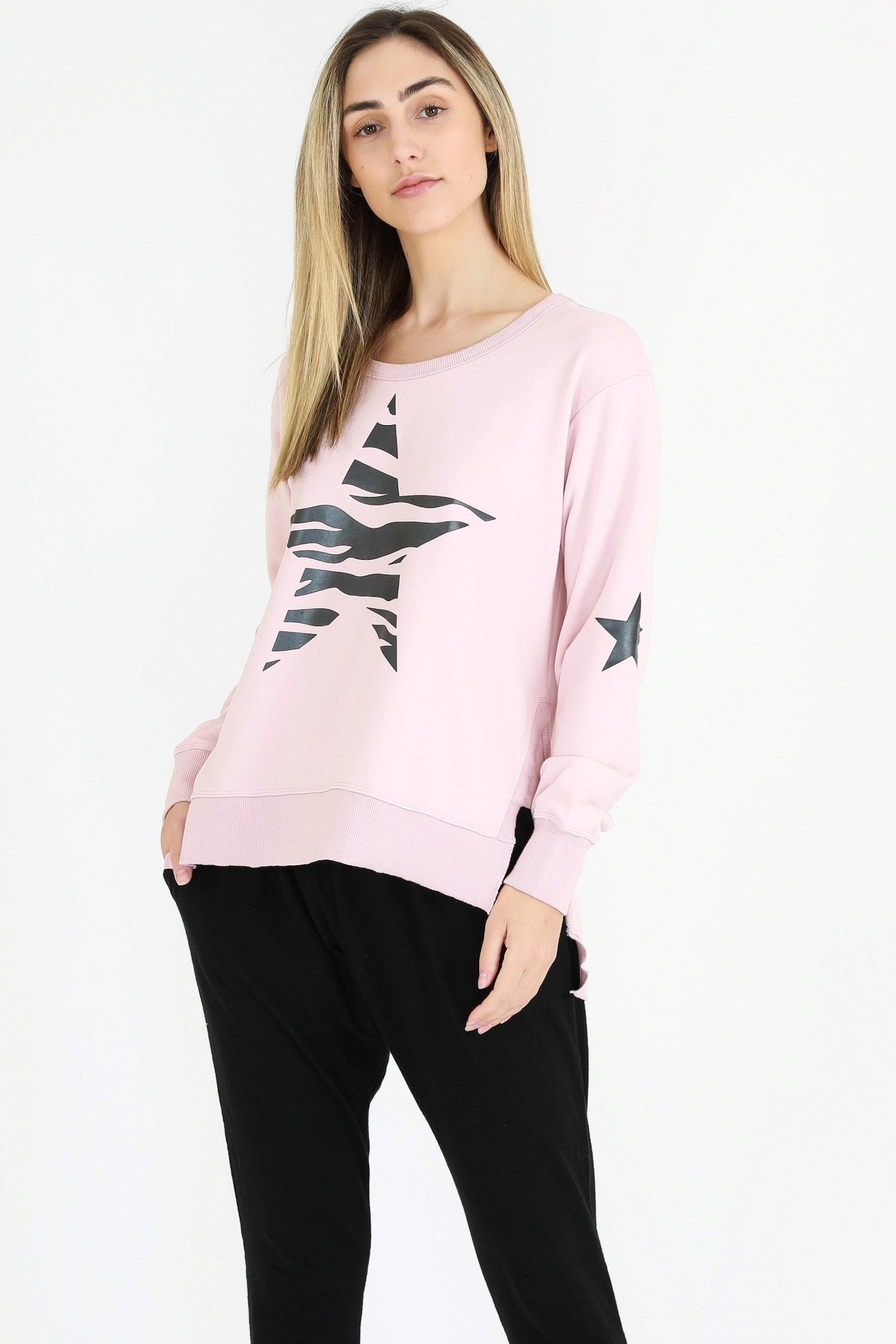 Pink Sweater Women #color_blush marle
