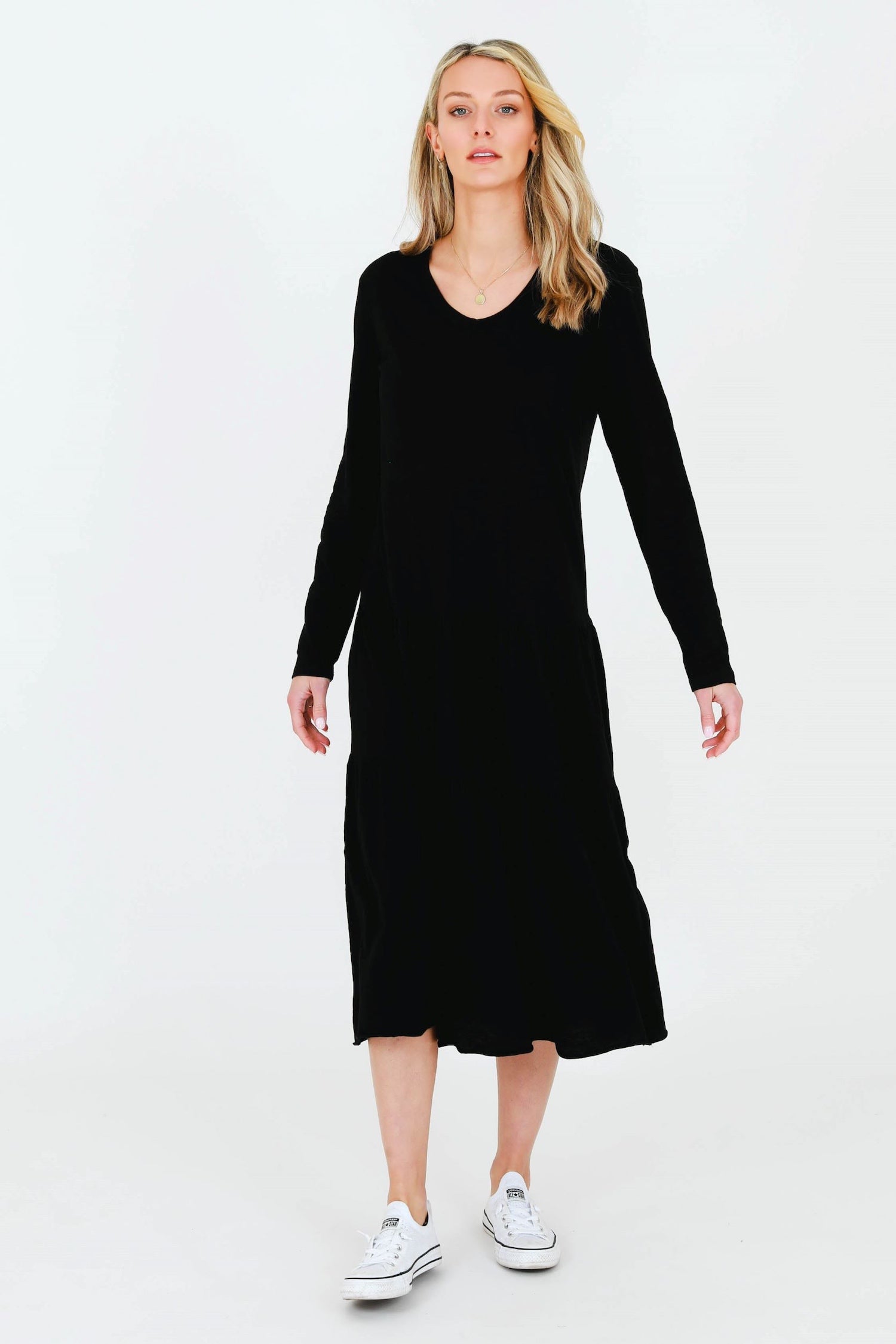 long sleeve dresses australia #color_black