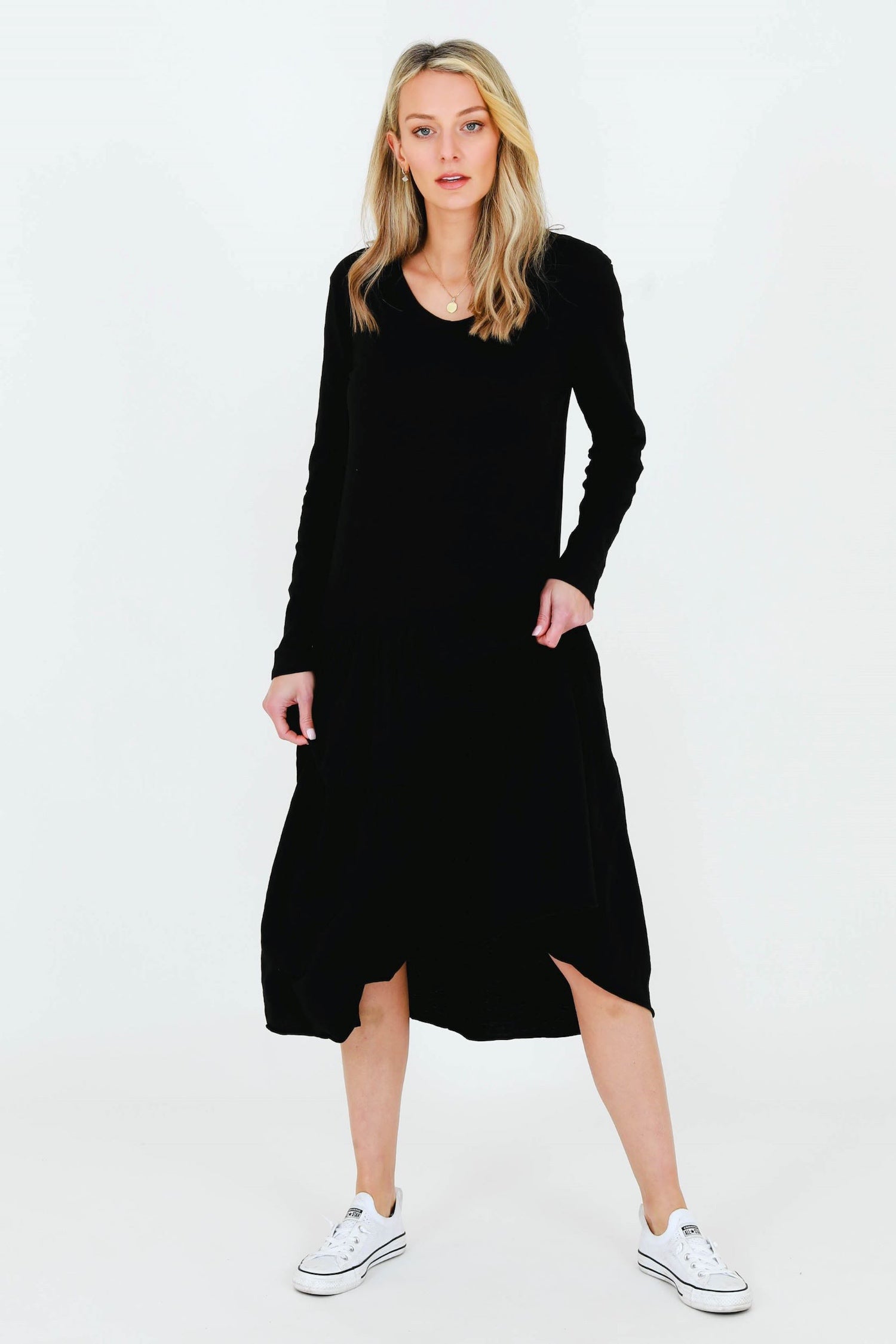 Black long hotsell sleeve dress australia