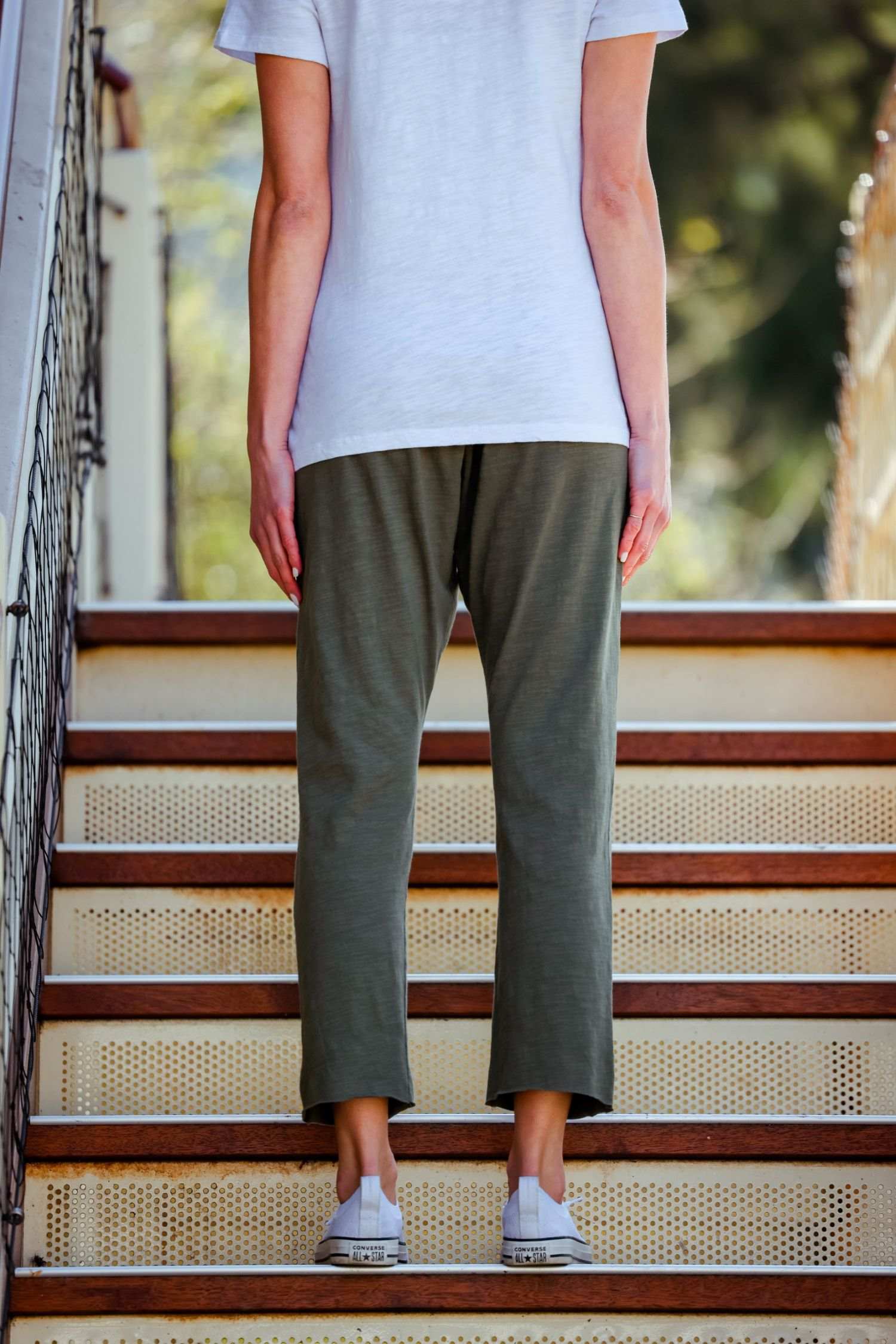 womens cotton joggers pants #color_woody