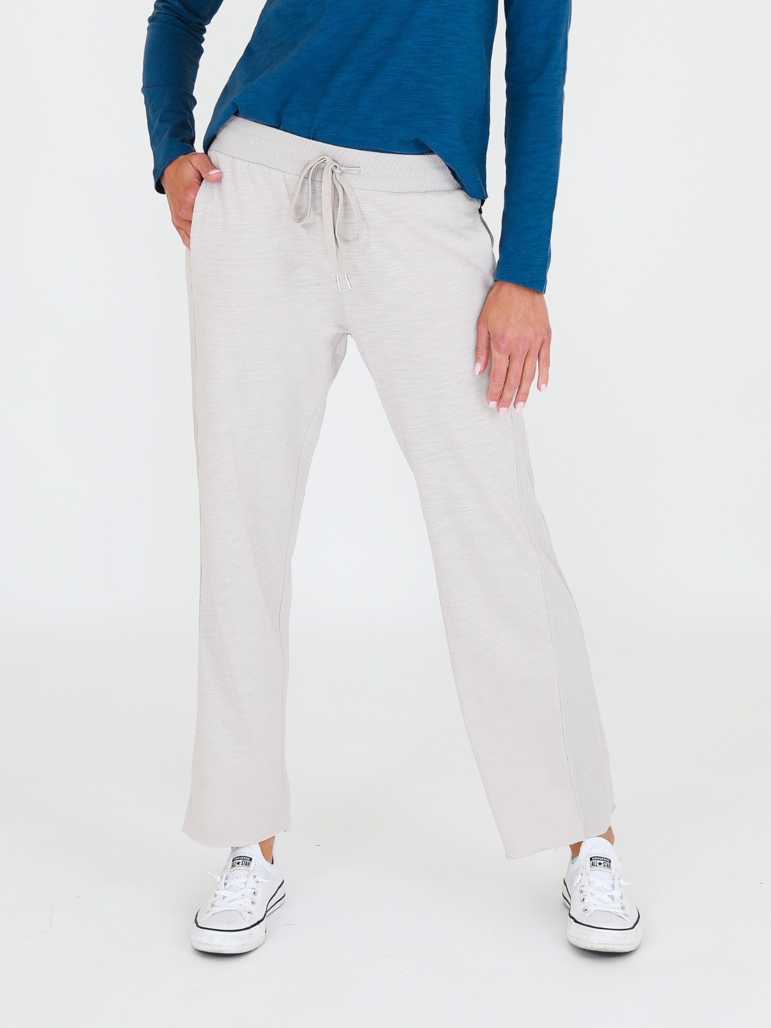 Open leg track pants hot sale