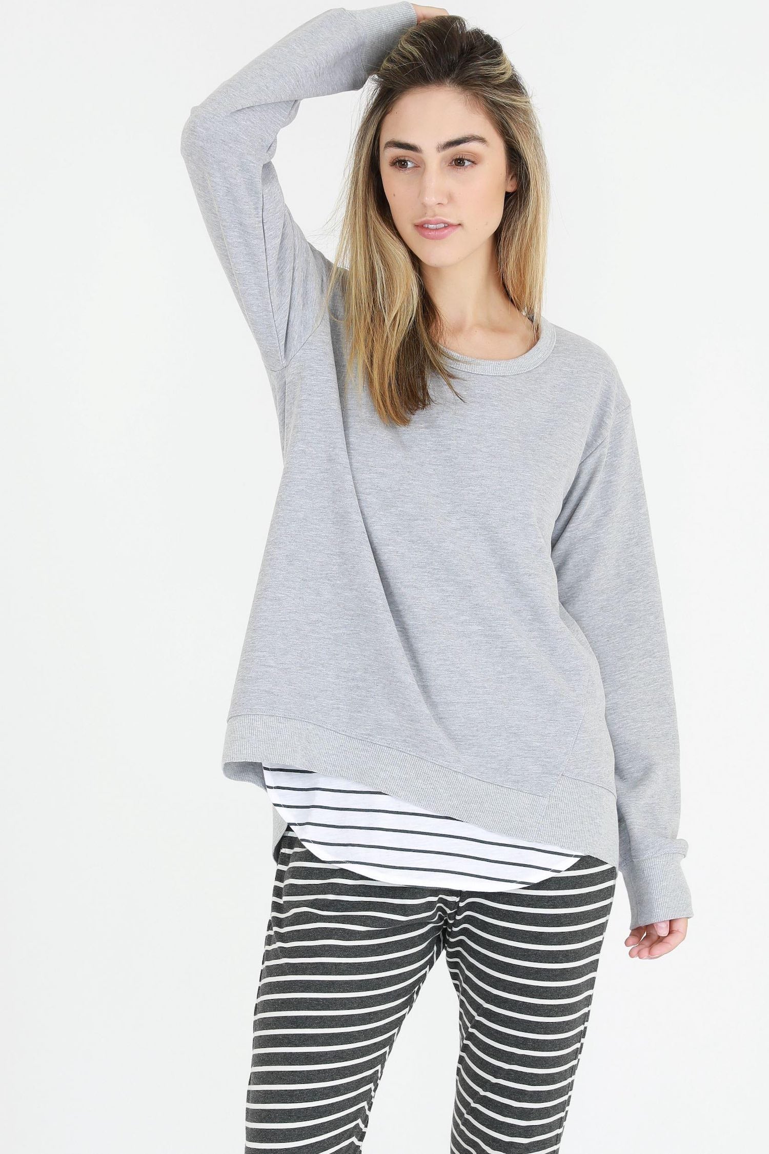 womens sweatshirts #color_grey marle