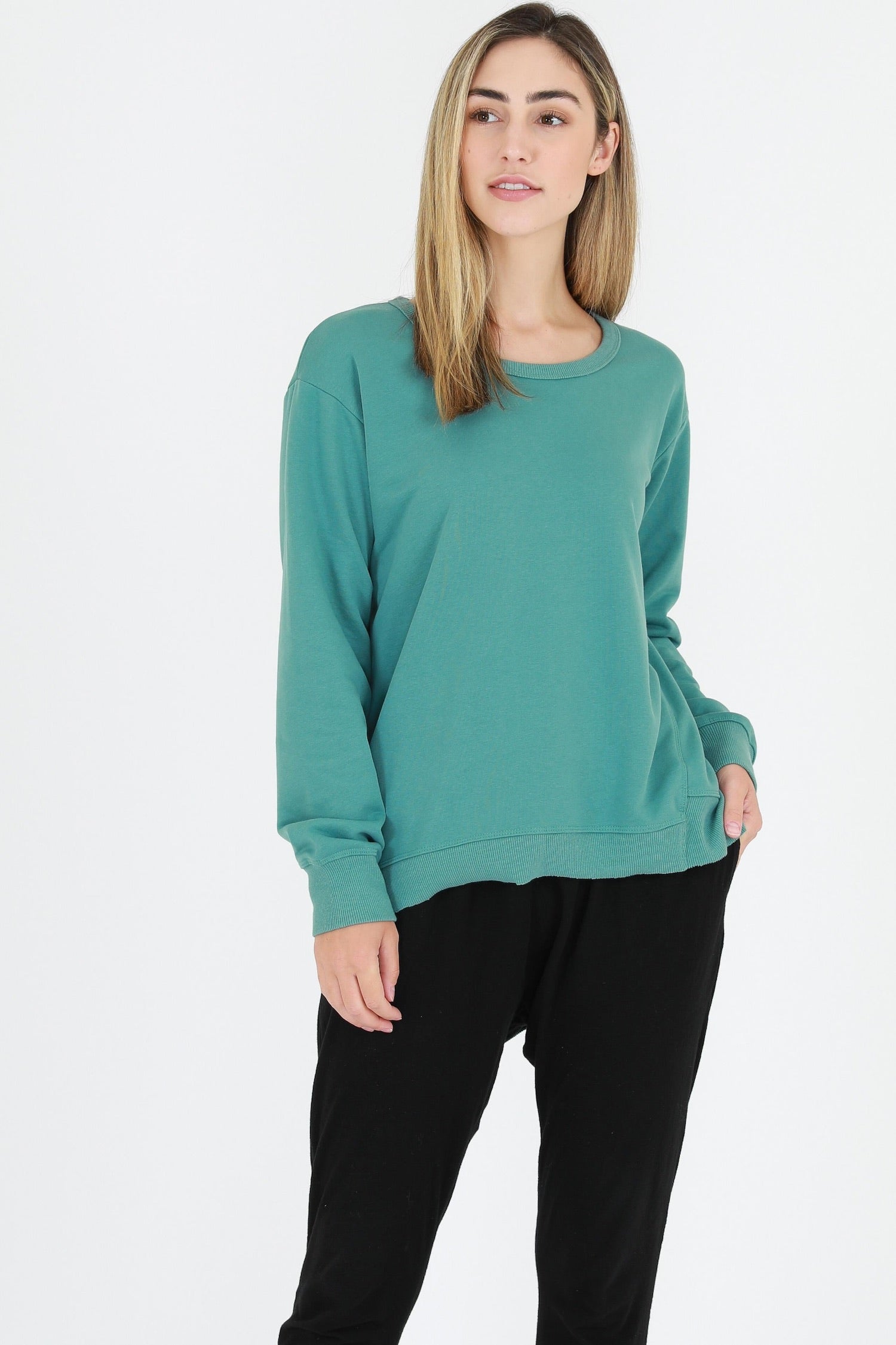 sweatshirts womens #color_sea green