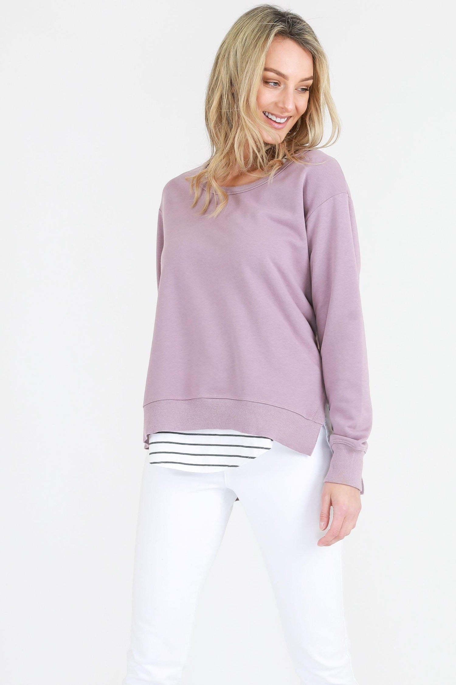 Grey and hot sale pink sweatshirt