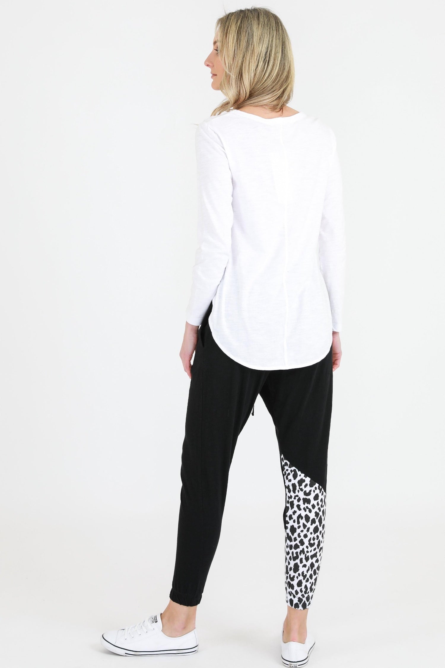 Lyla Leopard Print Long Sleeve T Shirt