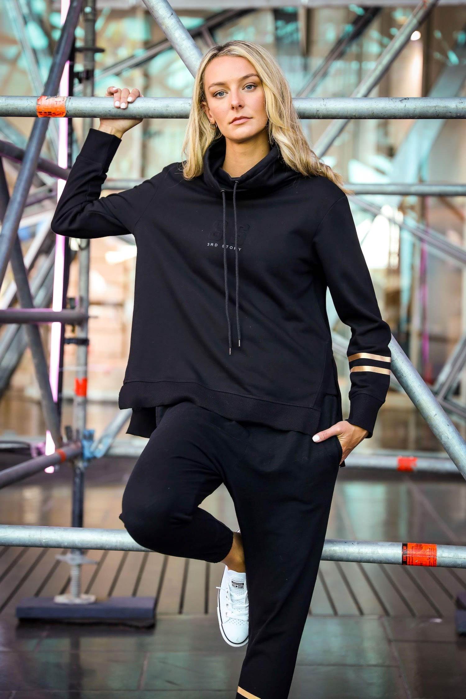 Funnel Neck Sweatshirt Women's