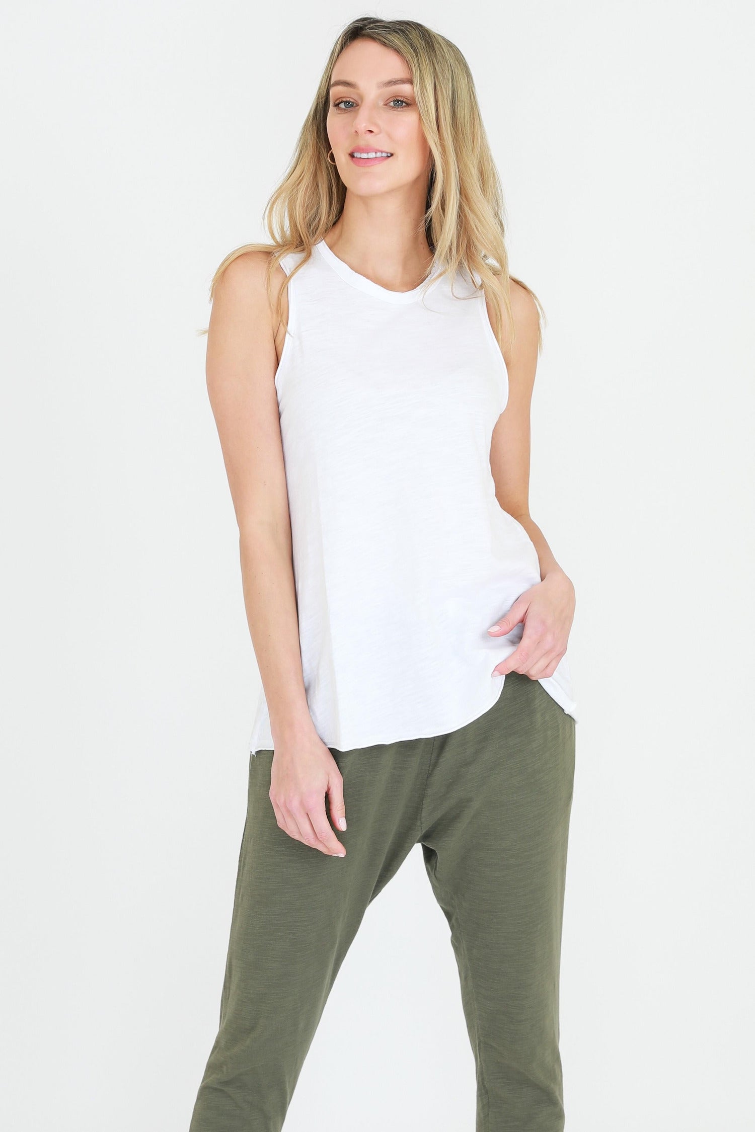 Dressy white tank outlet top