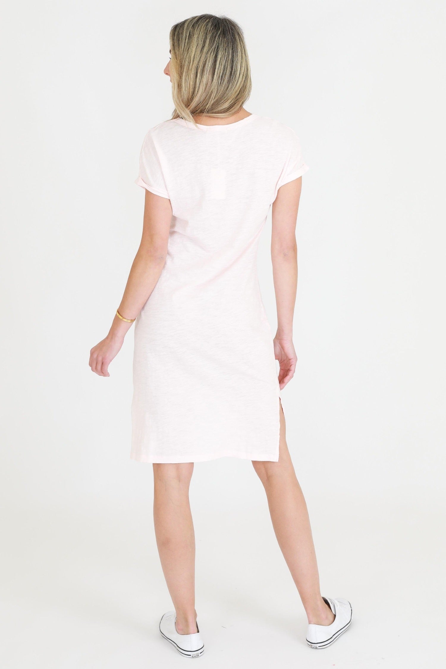 tee dress #color_blush