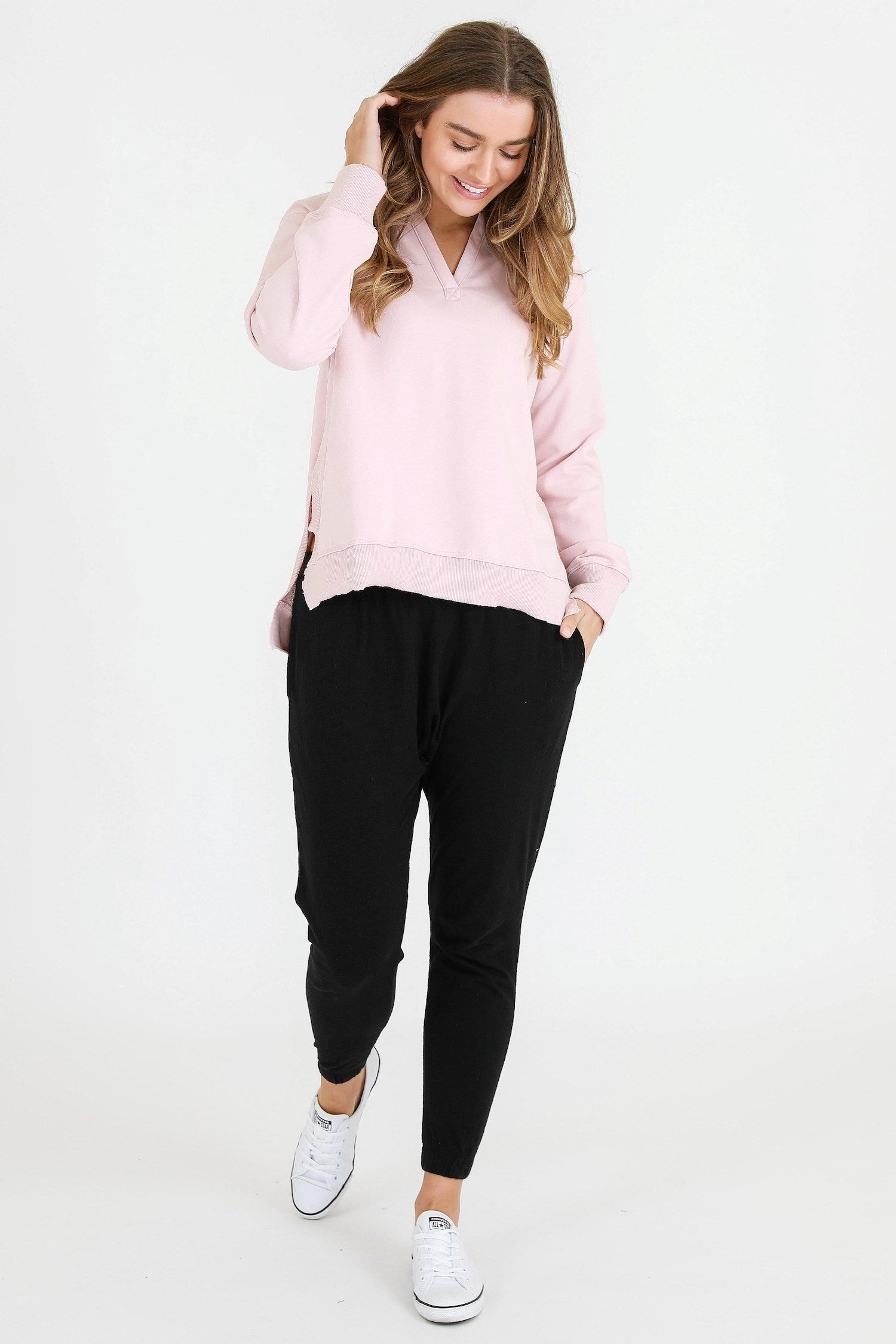 pink hoodie womens #color_marshmallow
