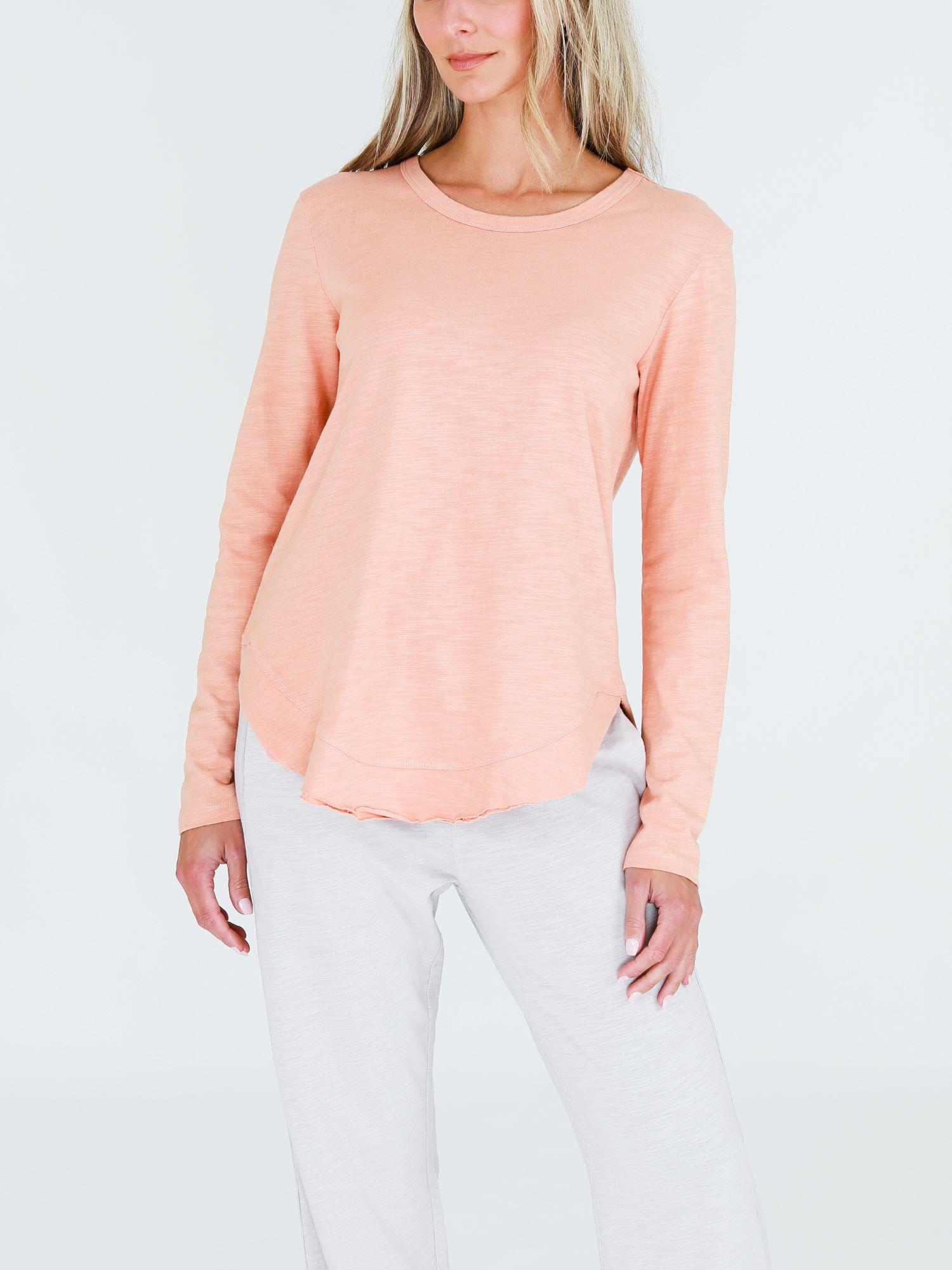 womens long sleeve tshirt #color_apricot