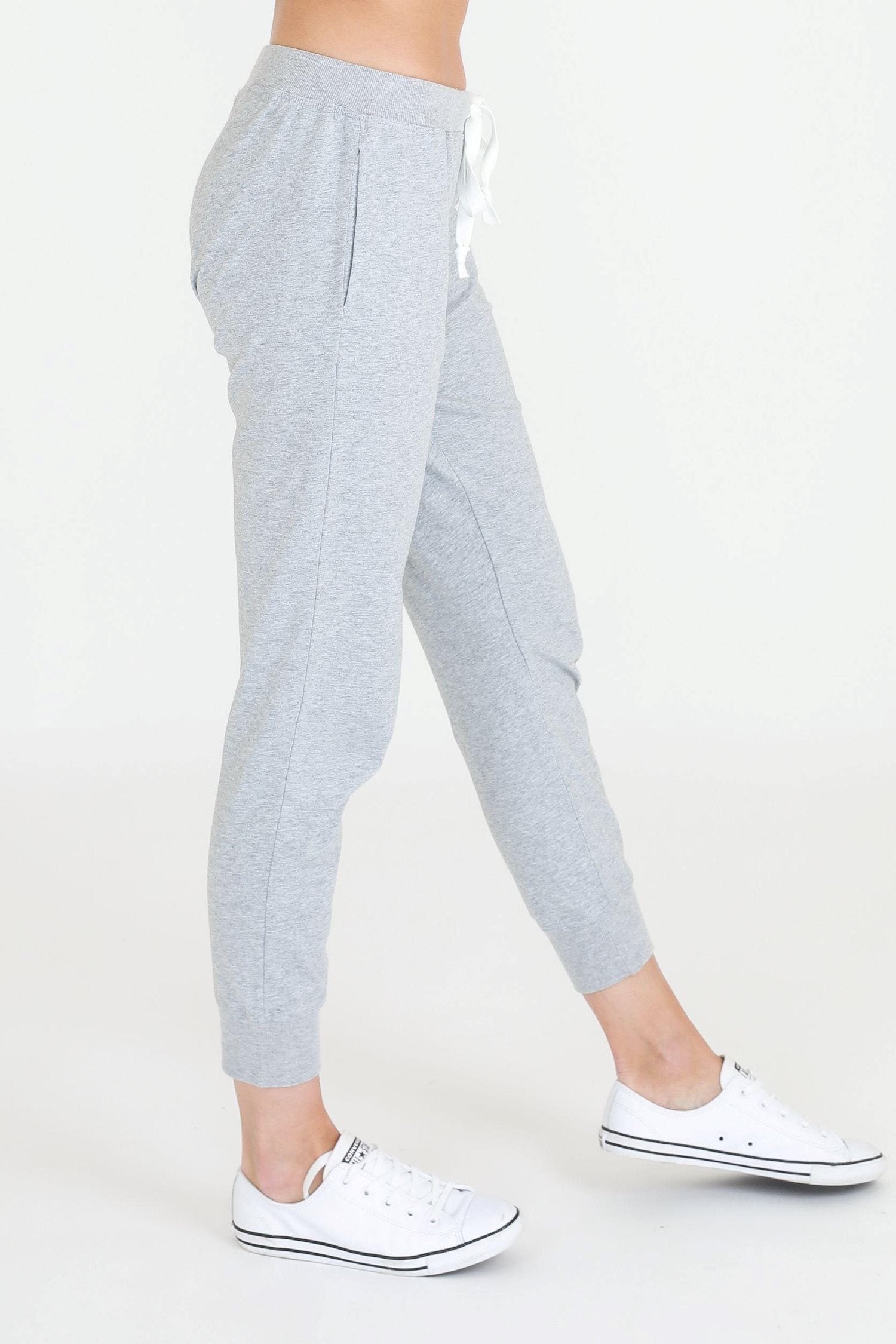 grey track pants womens #color_grey marle