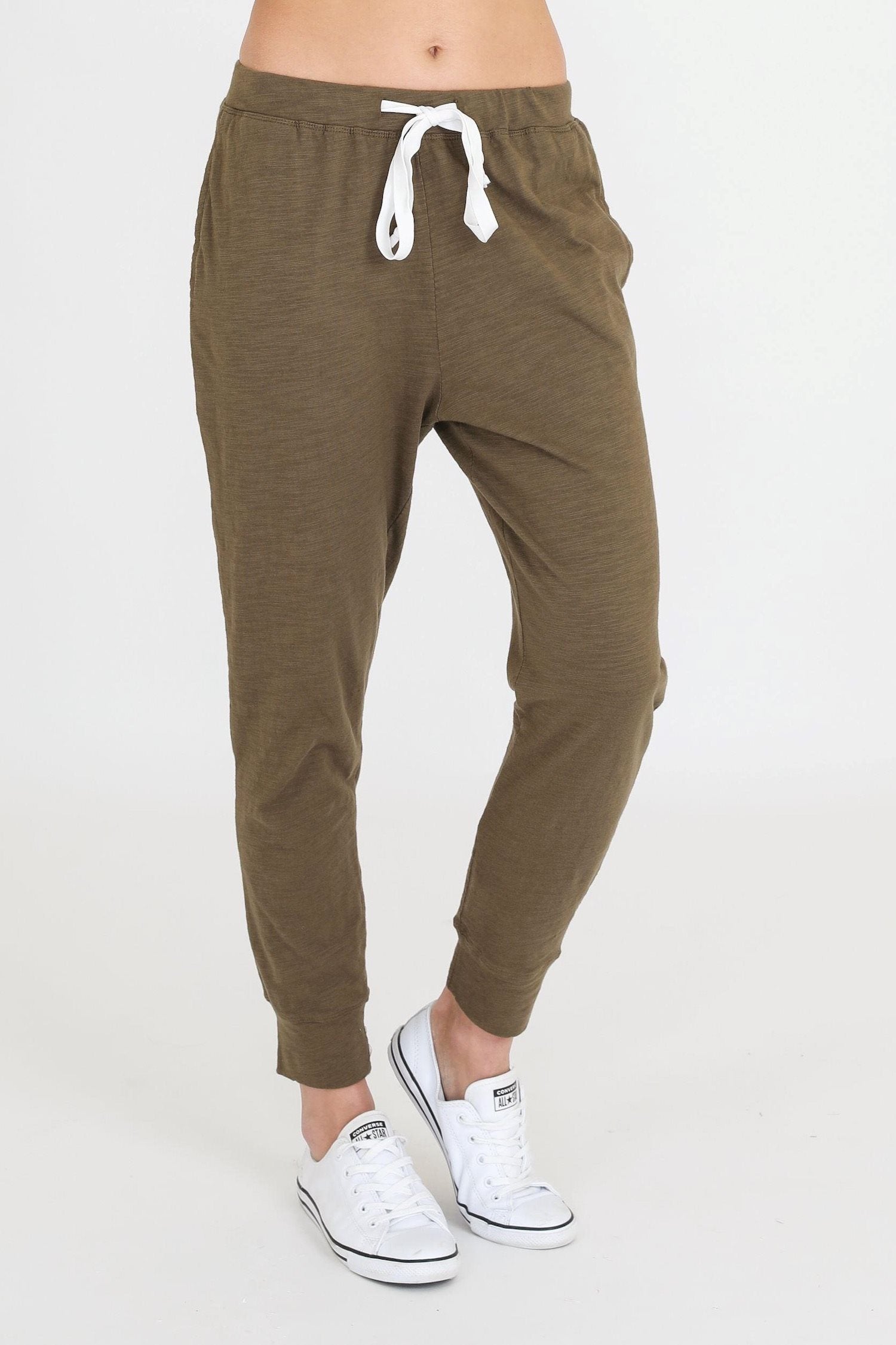 plus size jogger pants australia #color_khaki
