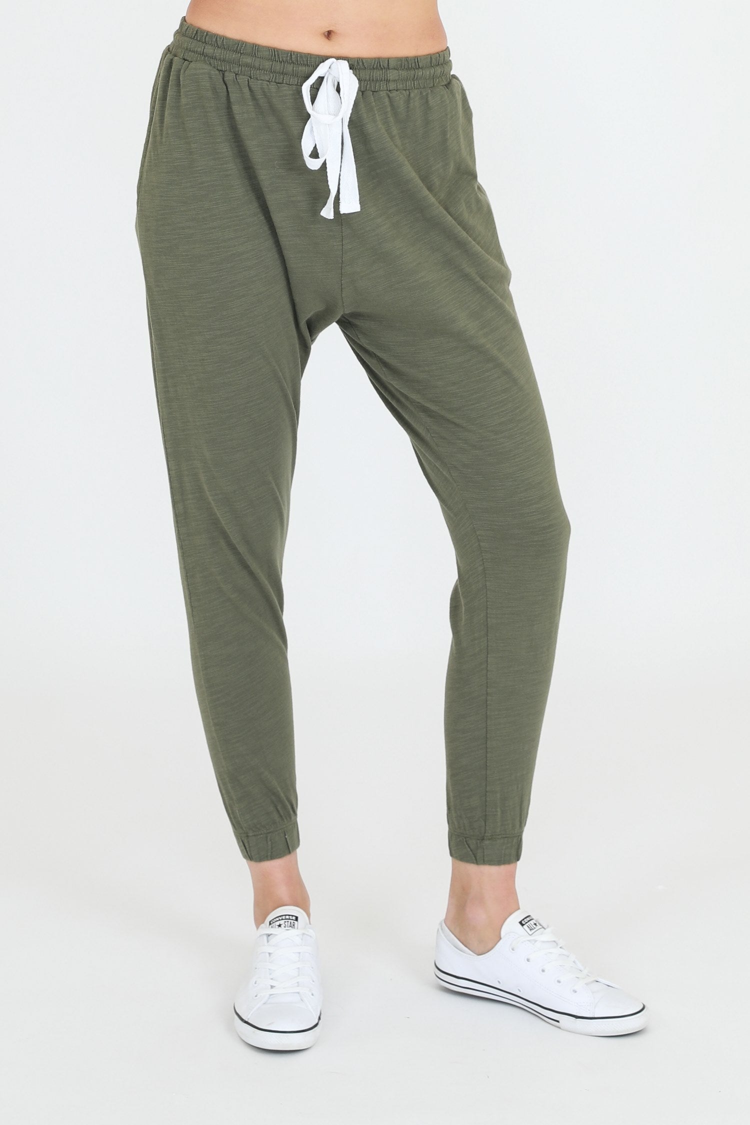 plus size jogger pants #color_khaki