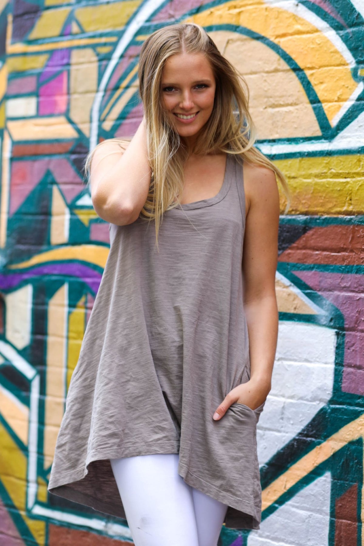 t-shirt dress with pockets