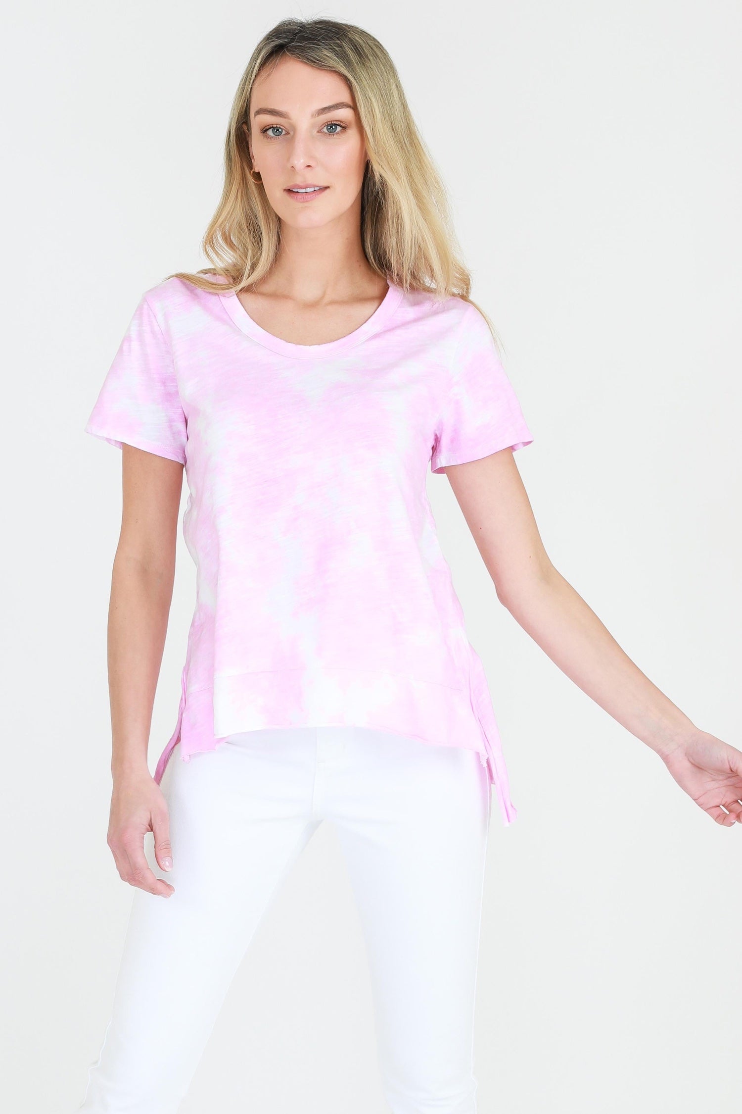 pink tshirt #color_tie dye gum
