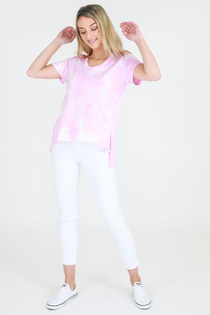 pink t shirt #color_tie dye gum