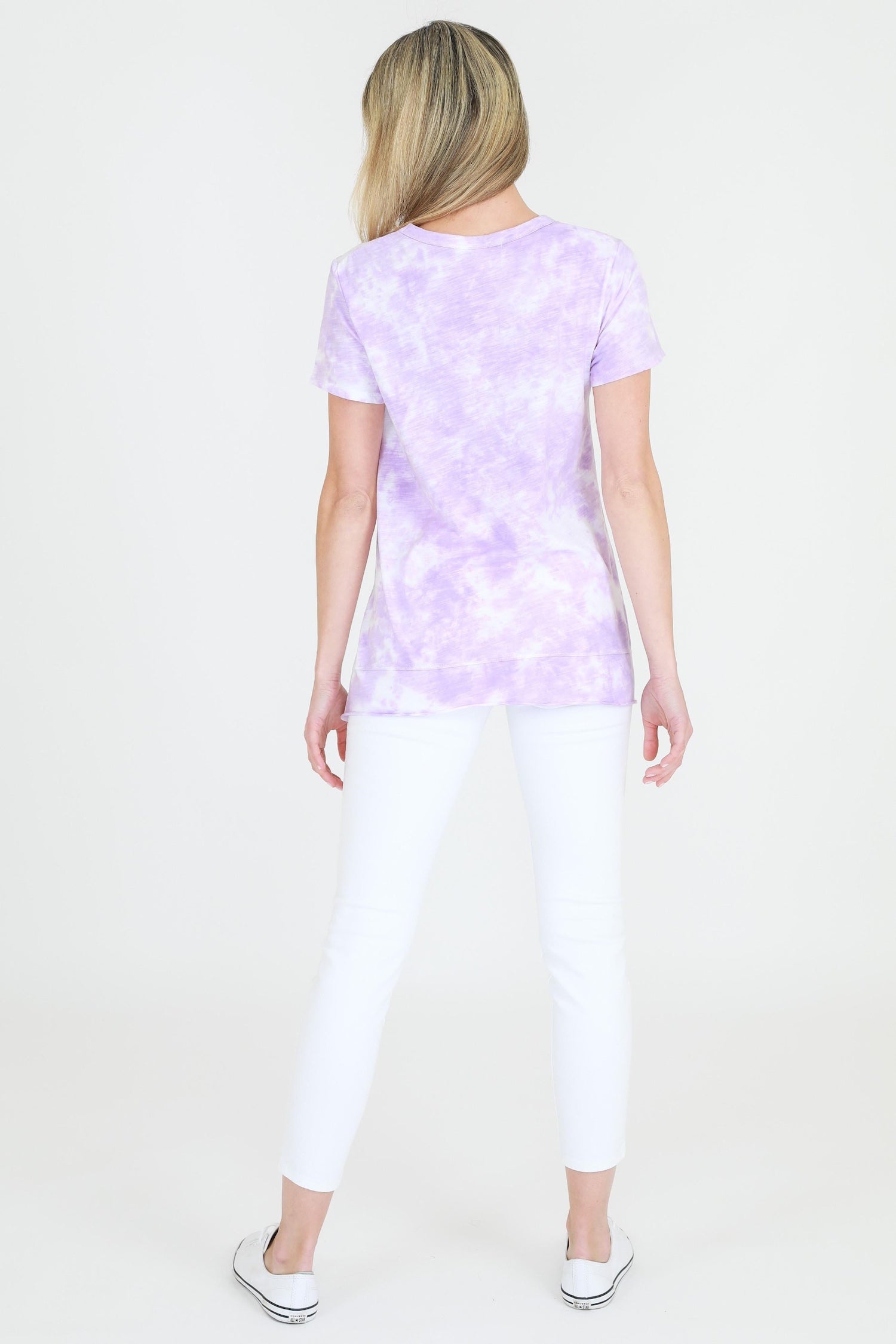 basic tees #color_tie dye lilac