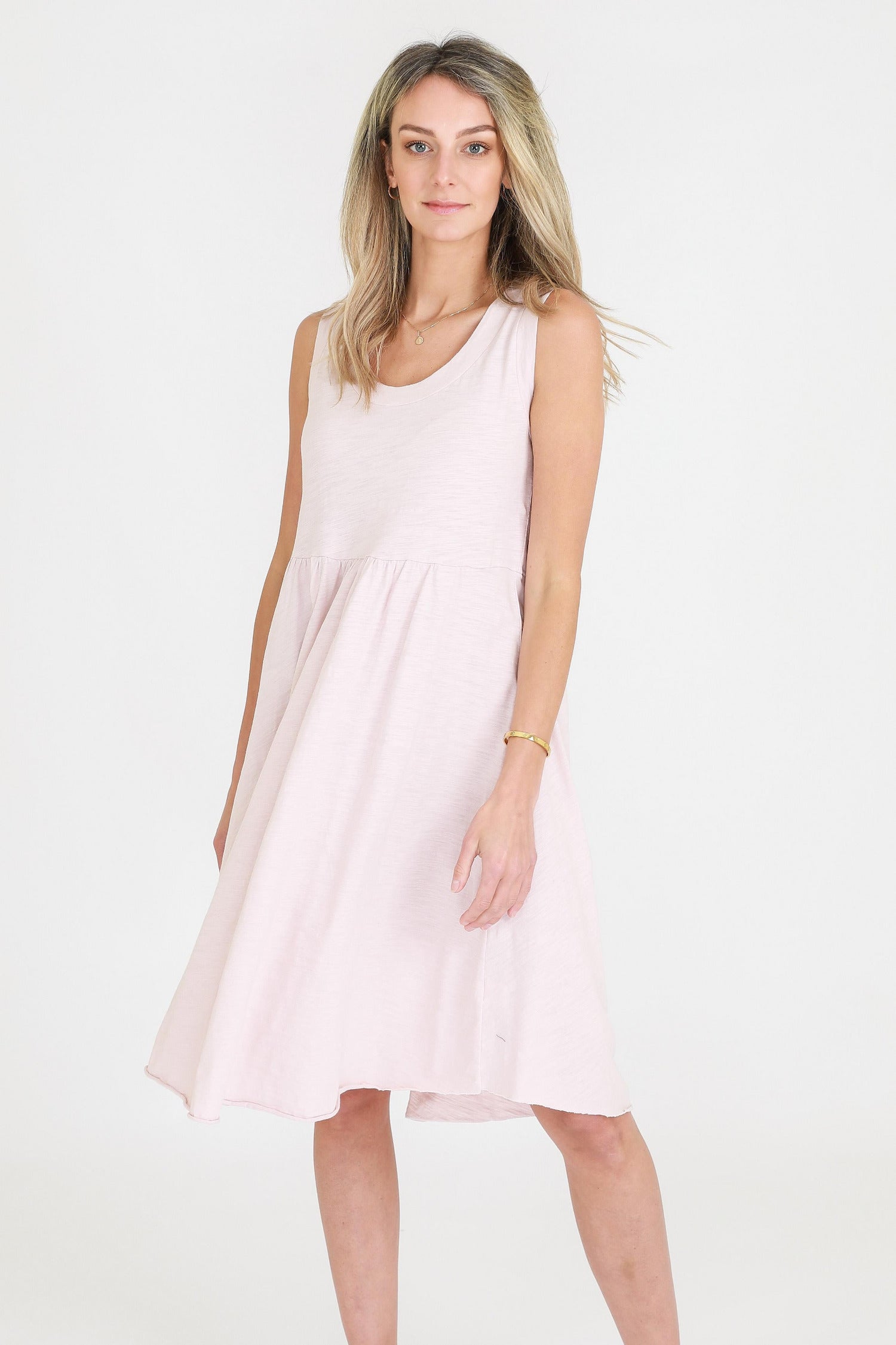 Sleeveless Tank Dress #color_blush marle