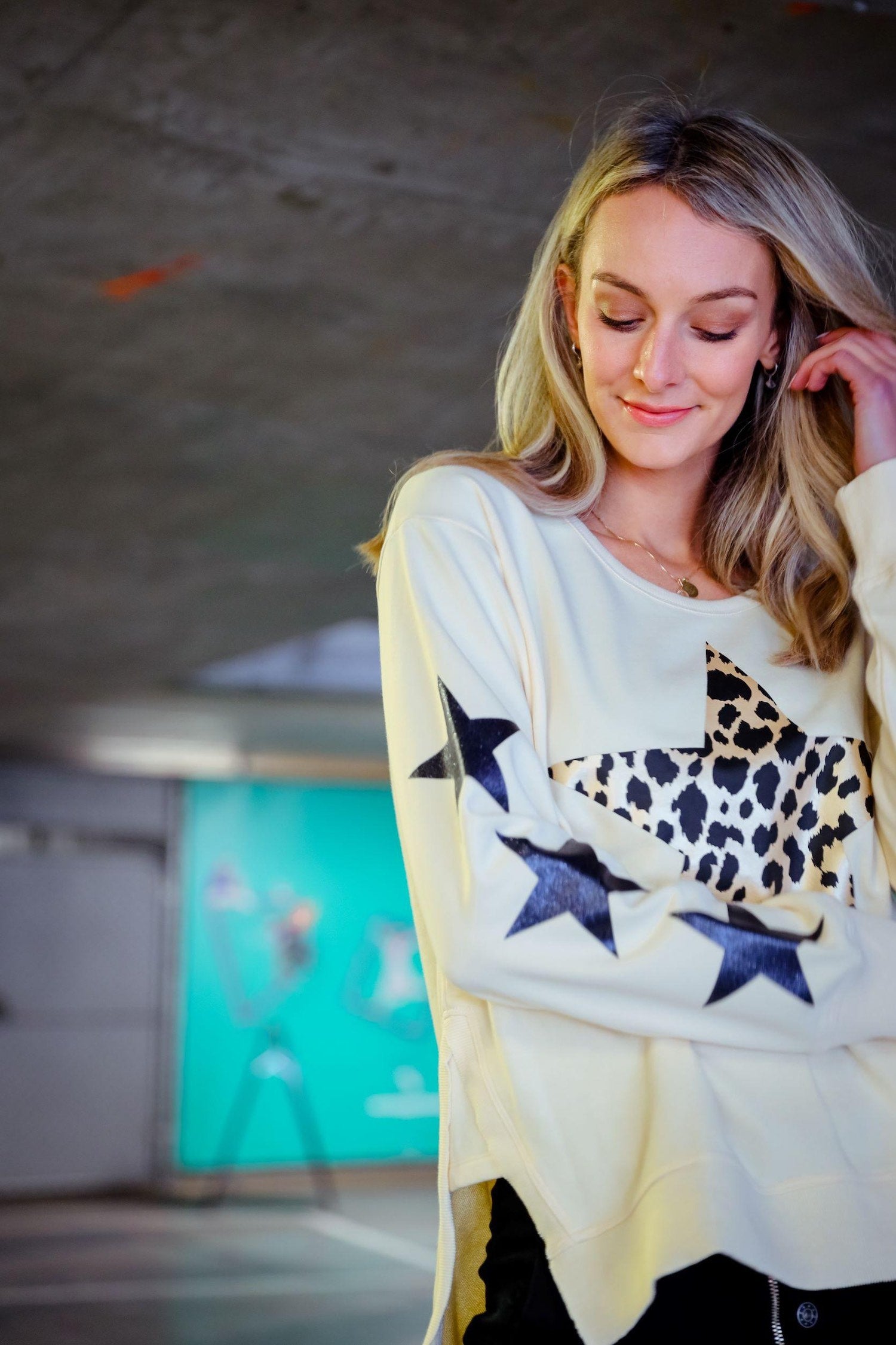 Rosalind X6 Leopard Star Sweatshirt